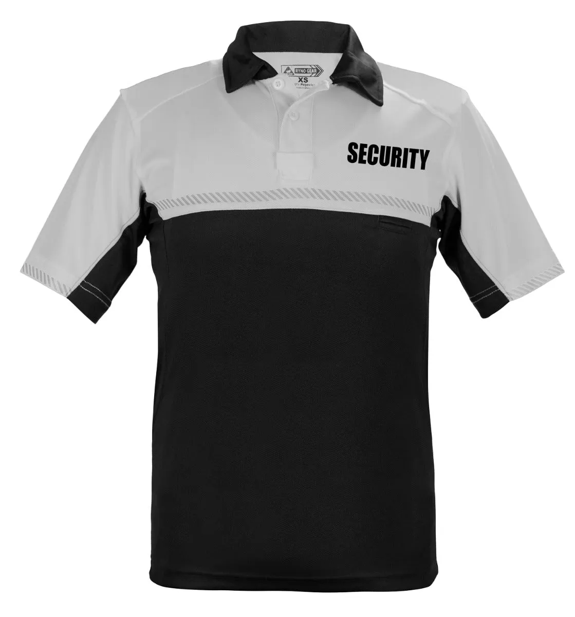 100% Polyester Jersey Knit Two Tone Security Bike Patrol Polo Shirts