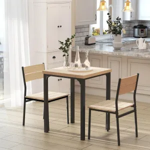 3 Pcs Compact Dining Table Set