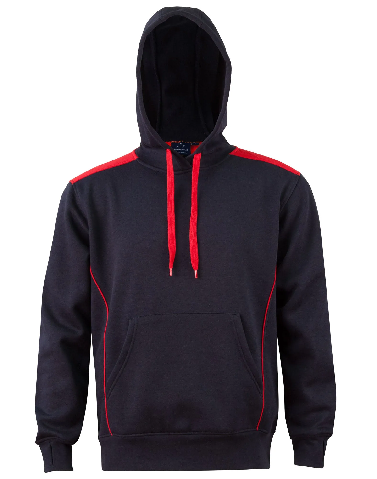 Adults Close Front Contrast Hoodie - FL19