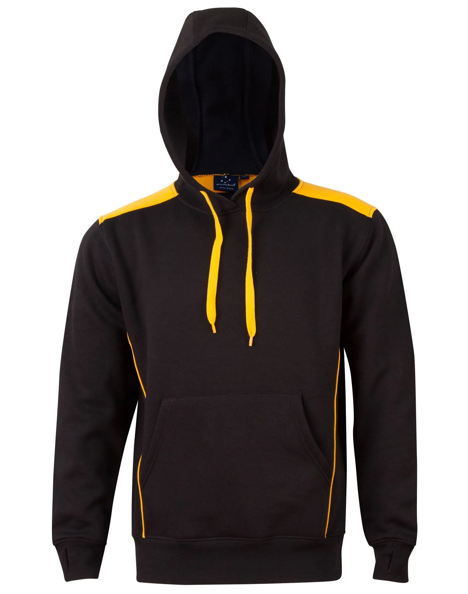 Adults Close Front Contrast Hoodie - FL19