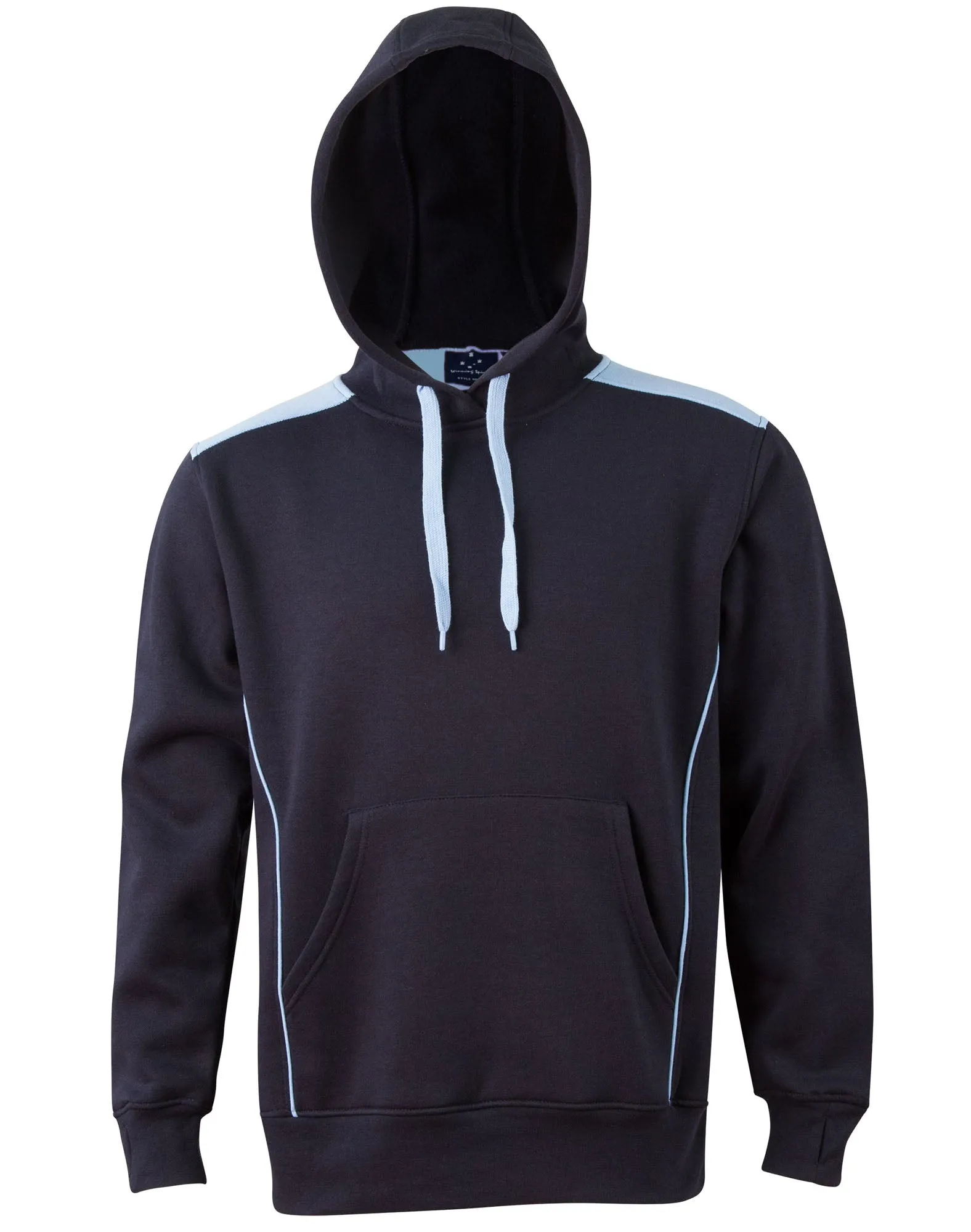 Adults Close Front Contrast Hoodie - FL19