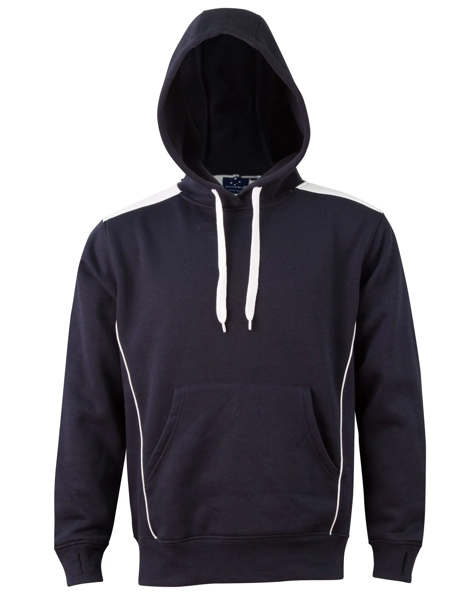 Adults Close Front Contrast Hoodie - FL19