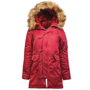 Alpha Industries Women's Commander Red N-3B Parka