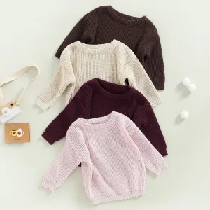 Baby Boys Girls Autumn Winter Knit Tops