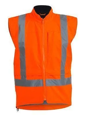 Bisley Workwear Taped Ttmc-w Hi Vis Lined Vest BV0344T