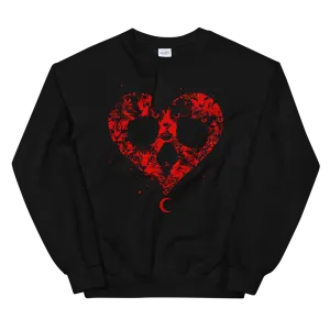 Cat In The Heart Crewneck Sweatshirt - Limited Edition