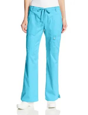 Cherokee 21100P Women's Petite Scrubs Luxe Jr. Fit Low Rise Drawstring Cargo Pant