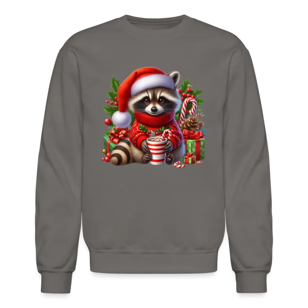 Christmas Cute Feral Raccoon Sweatshirt