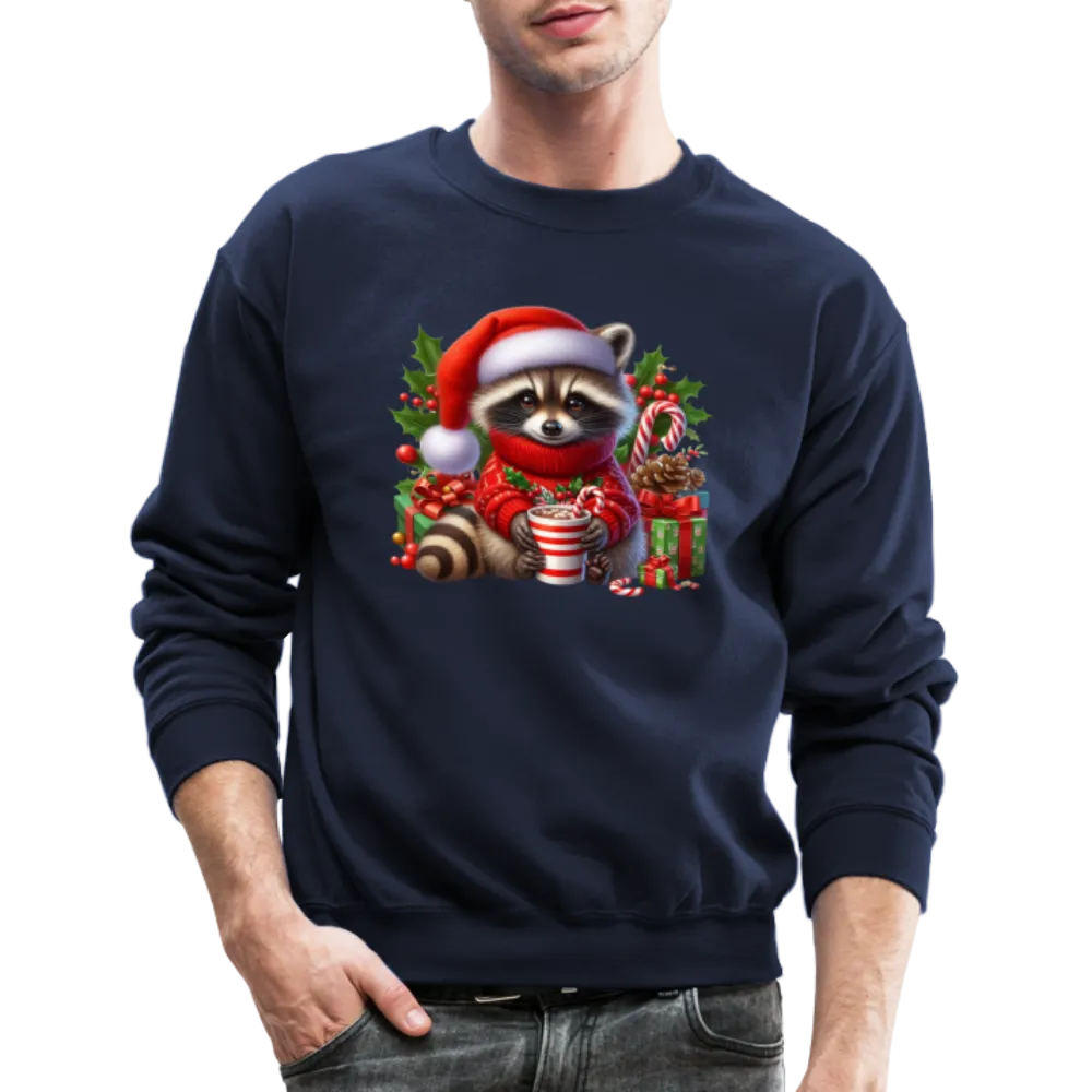 Christmas Cute Feral Raccoon Sweatshirt