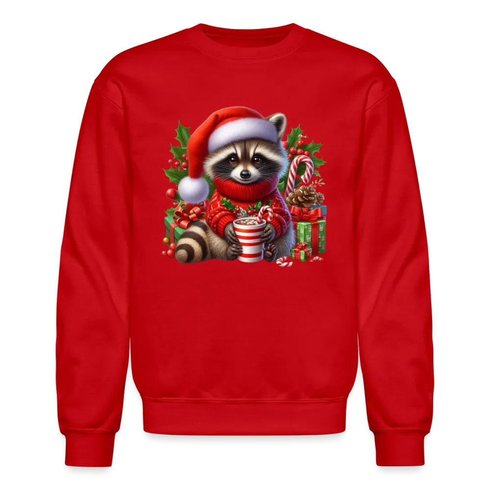 Christmas Cute Feral Raccoon Sweatshirt