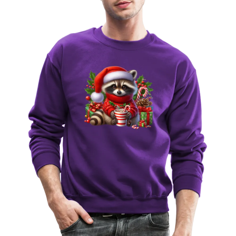 Christmas Cute Feral Raccoon Sweatshirt