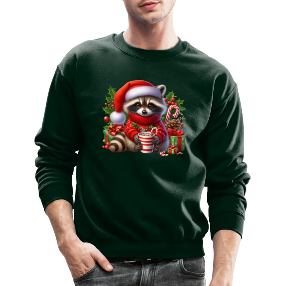 Christmas Cute Feral Raccoon Sweatshirt