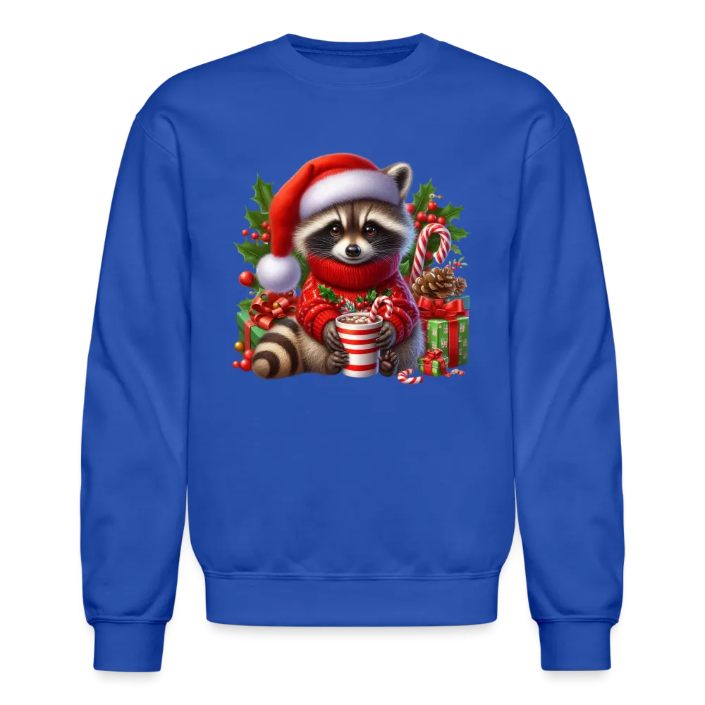 Christmas Cute Feral Raccoon Sweatshirt