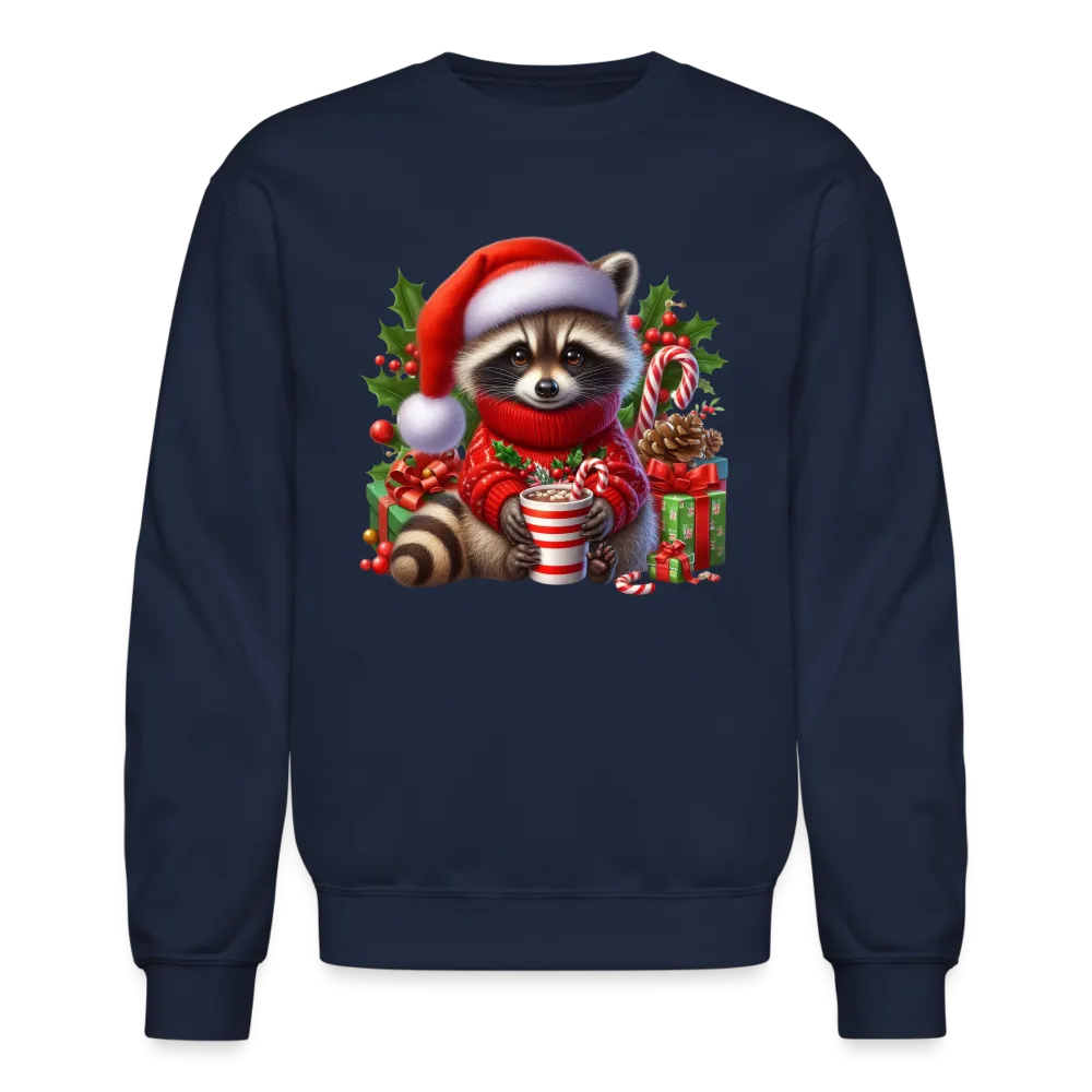 Christmas Cute Feral Raccoon Sweatshirt