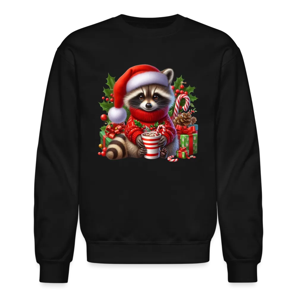 Christmas Cute Feral Raccoon Sweatshirt