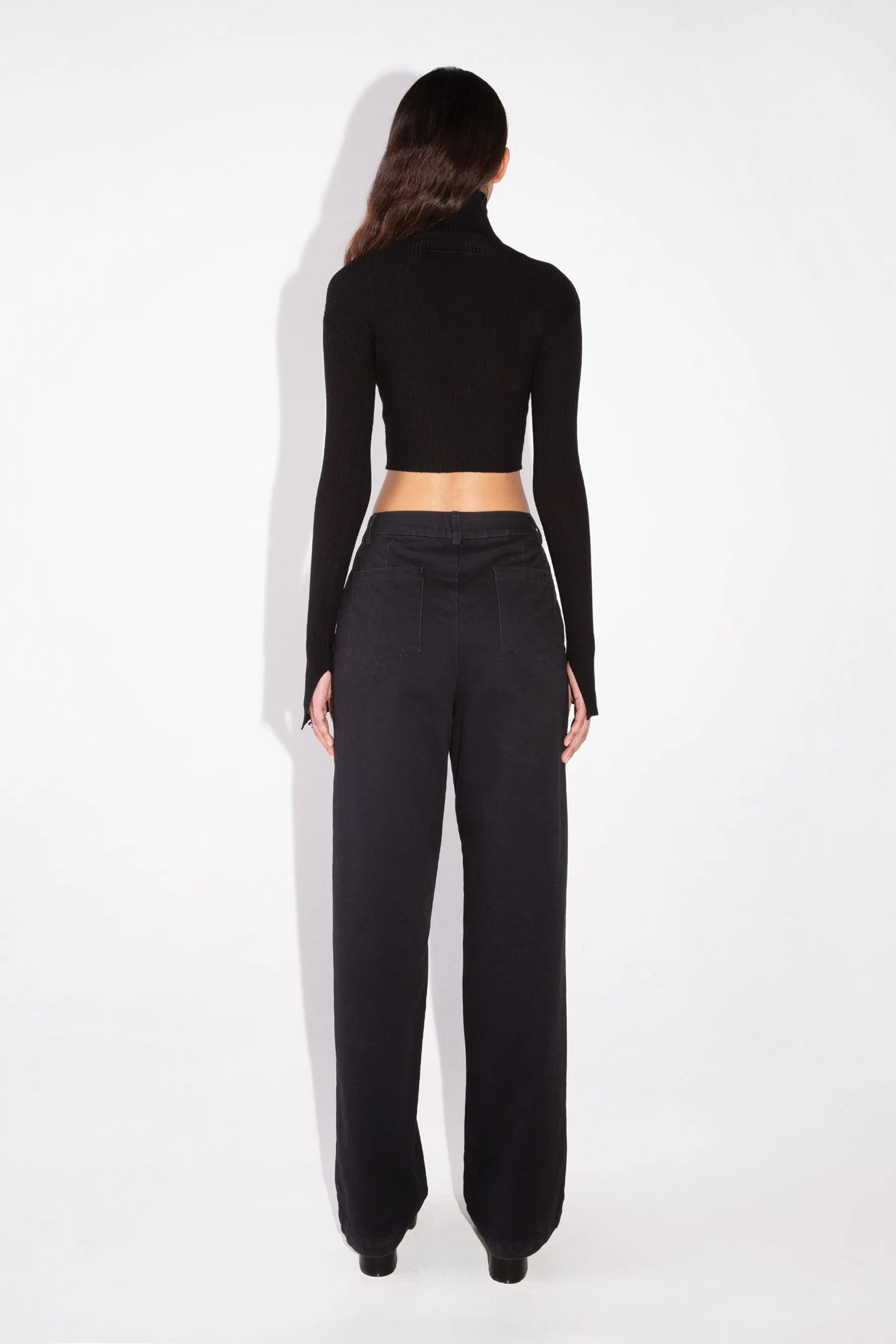 Cropped Turtleneck