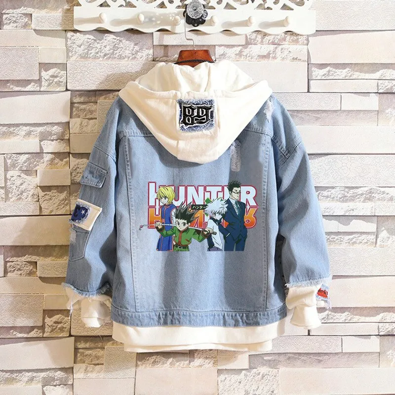 Denim Hoodie Set-2 Hunter X Hunter (Variants Available)