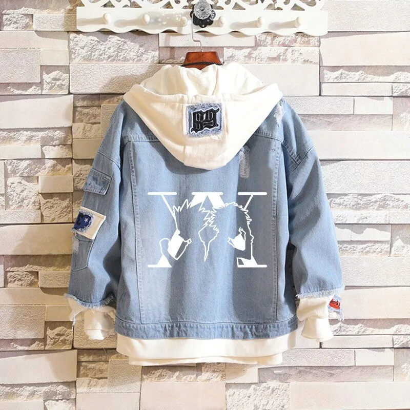 Denim Hoodie Set-2 Hunter X Hunter (Variants Available)