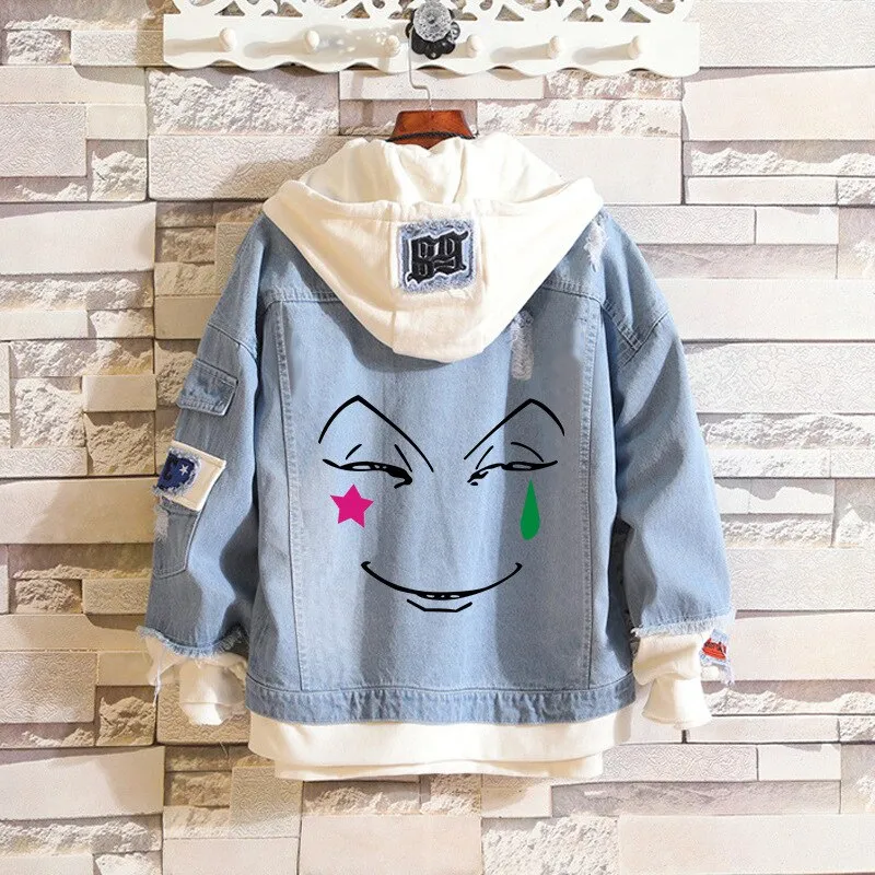 Denim Hoodie Set-2 Hunter X Hunter (Variants Available)