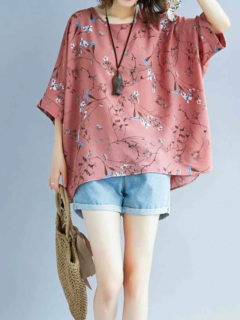 Game of Love Printed Floral Shirt Top