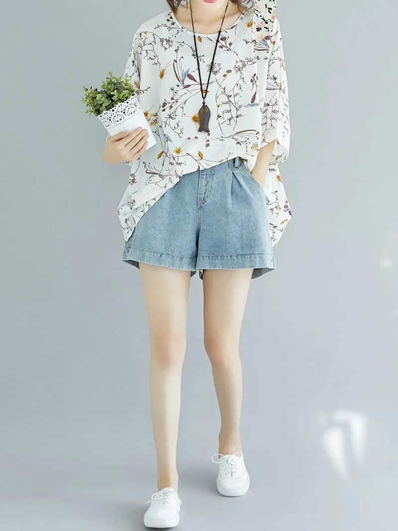 Game of Love Printed Floral Shirt Top