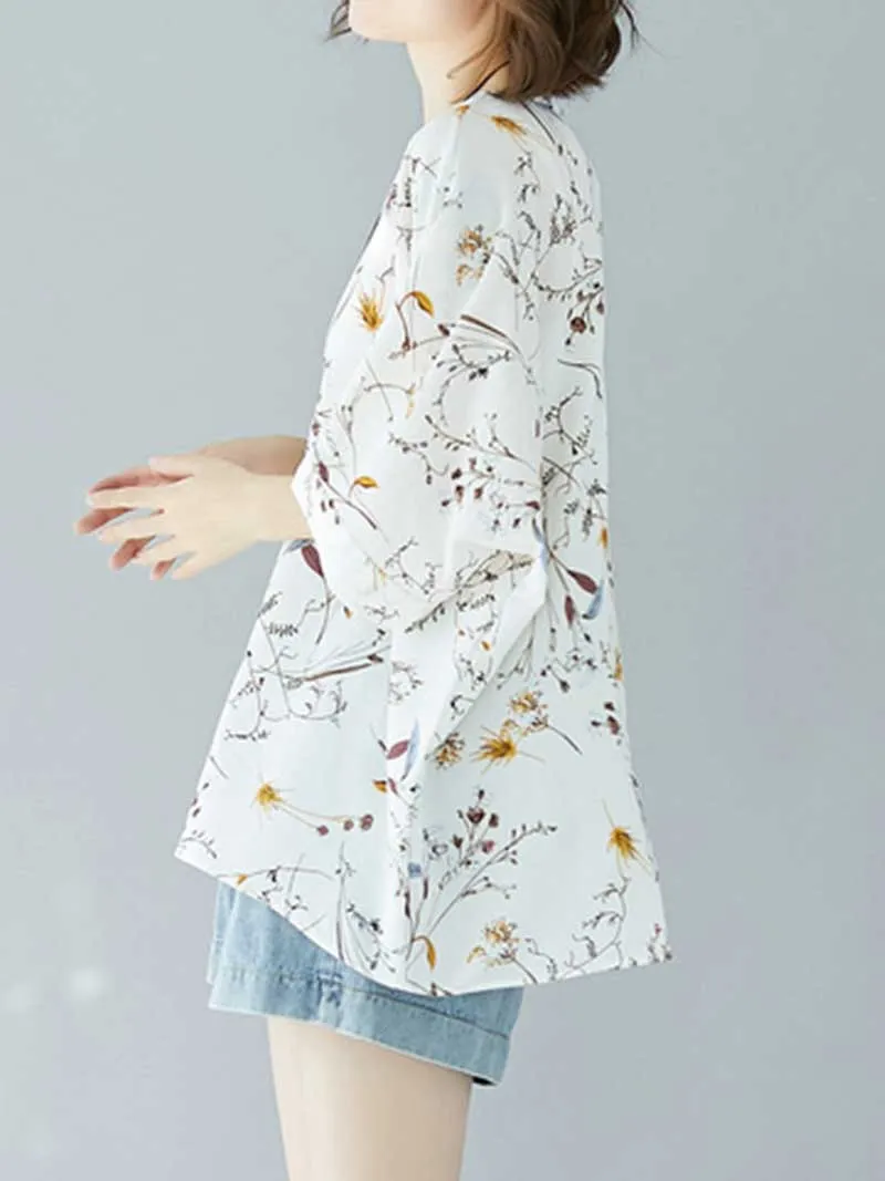 Game of Love Printed Floral Shirt Top