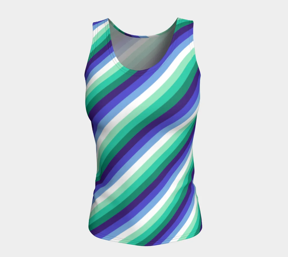 Gay Man (formerly Vincian - V2) Striped Fitted Tank