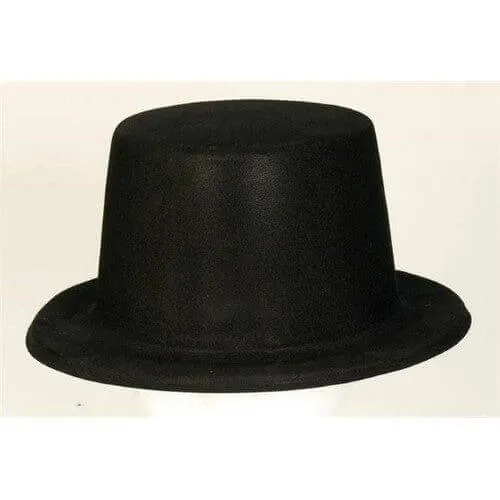 Glitz & Glam Hollywood Black Felt Top Hat