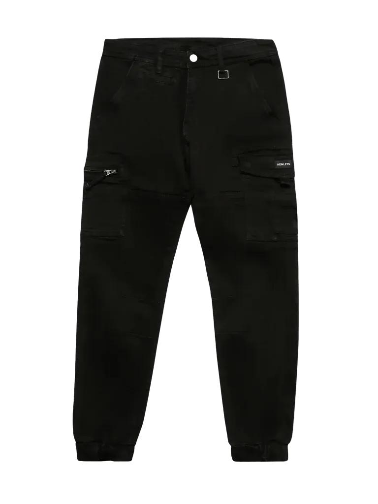 HENLEYS TRAVIS CROPPED PANT - MENS - BLACK