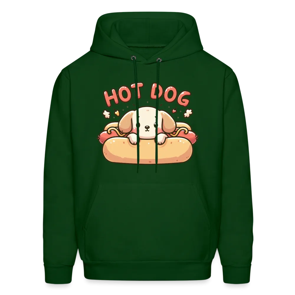 Hot Dog Hoodie with Cute Puppy inside Hot Dog Bun