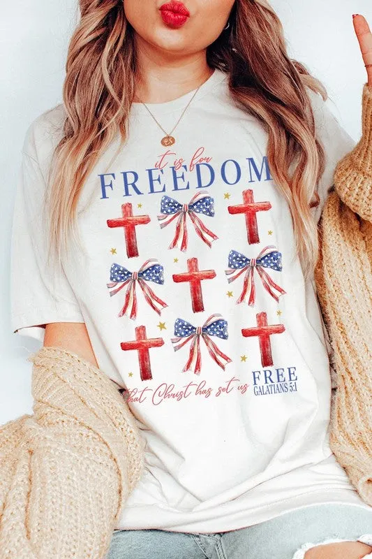 It's For Freedom Graphic T Shirts