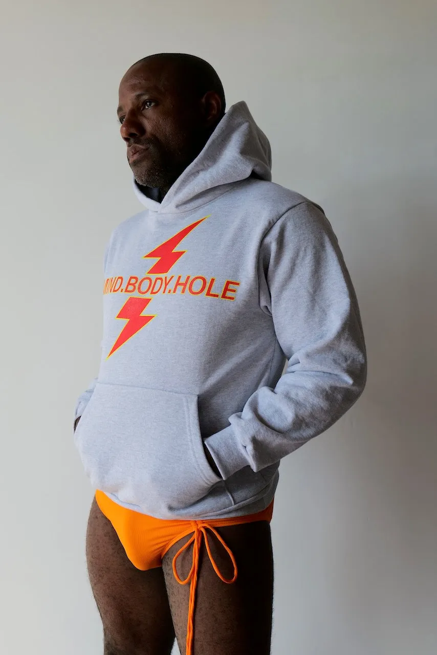 K.INGSLEY Light Grey MIND.BODY.HOLE Hoodie