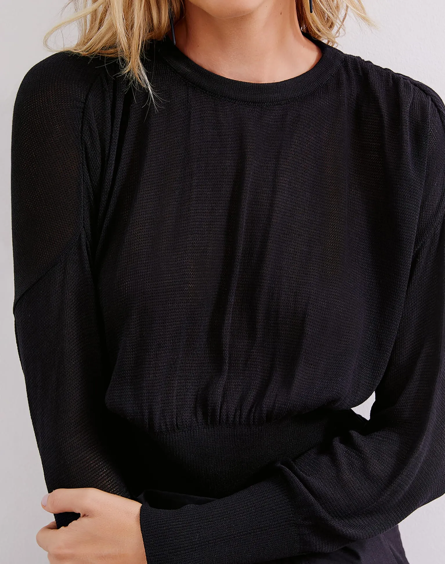 Knit Eliza Blouse - Black