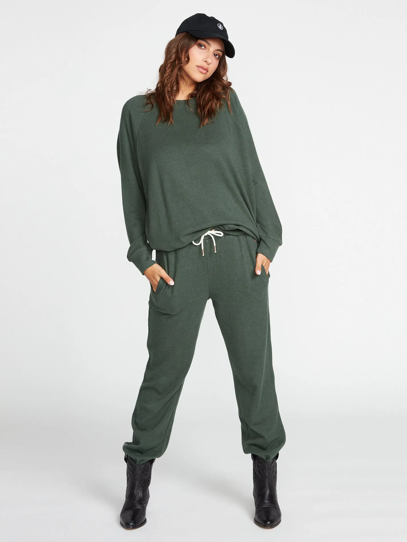 Lived In Lounge Fleece Sweatshirt - Dark Pine