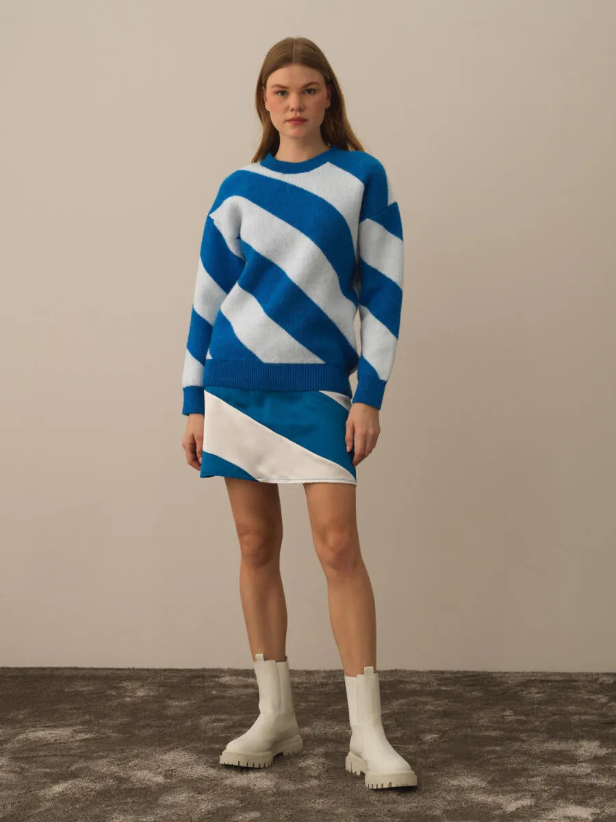 Maia Striped Oversized Sweater