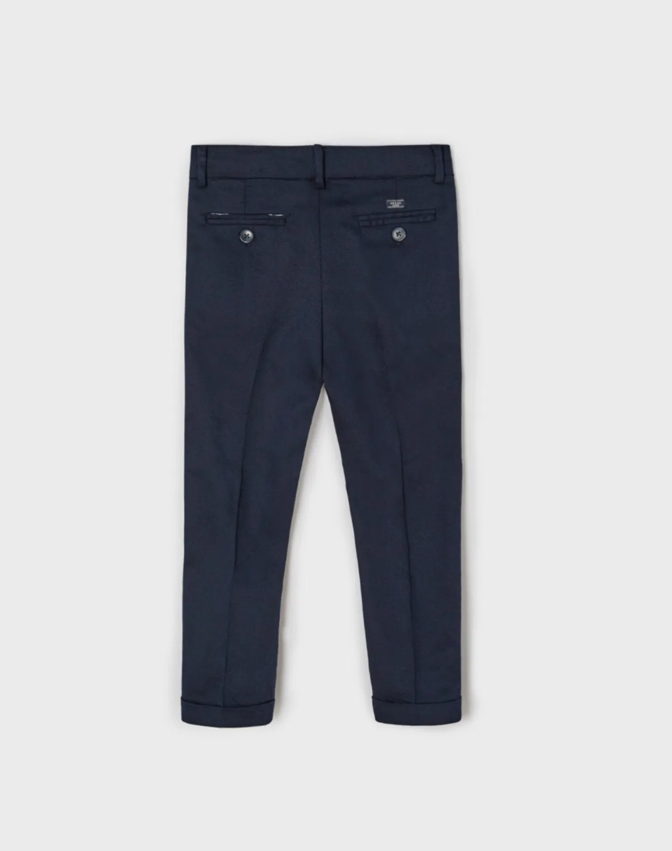 Mayoral Boys Navy Linen Chino Pants