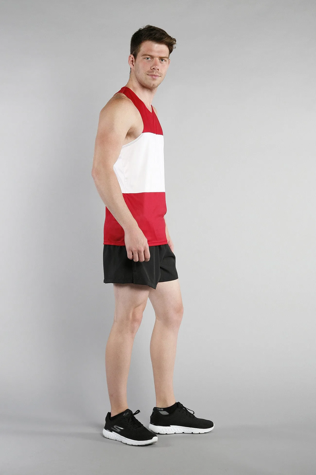 Men's Printed Singlet- Austria