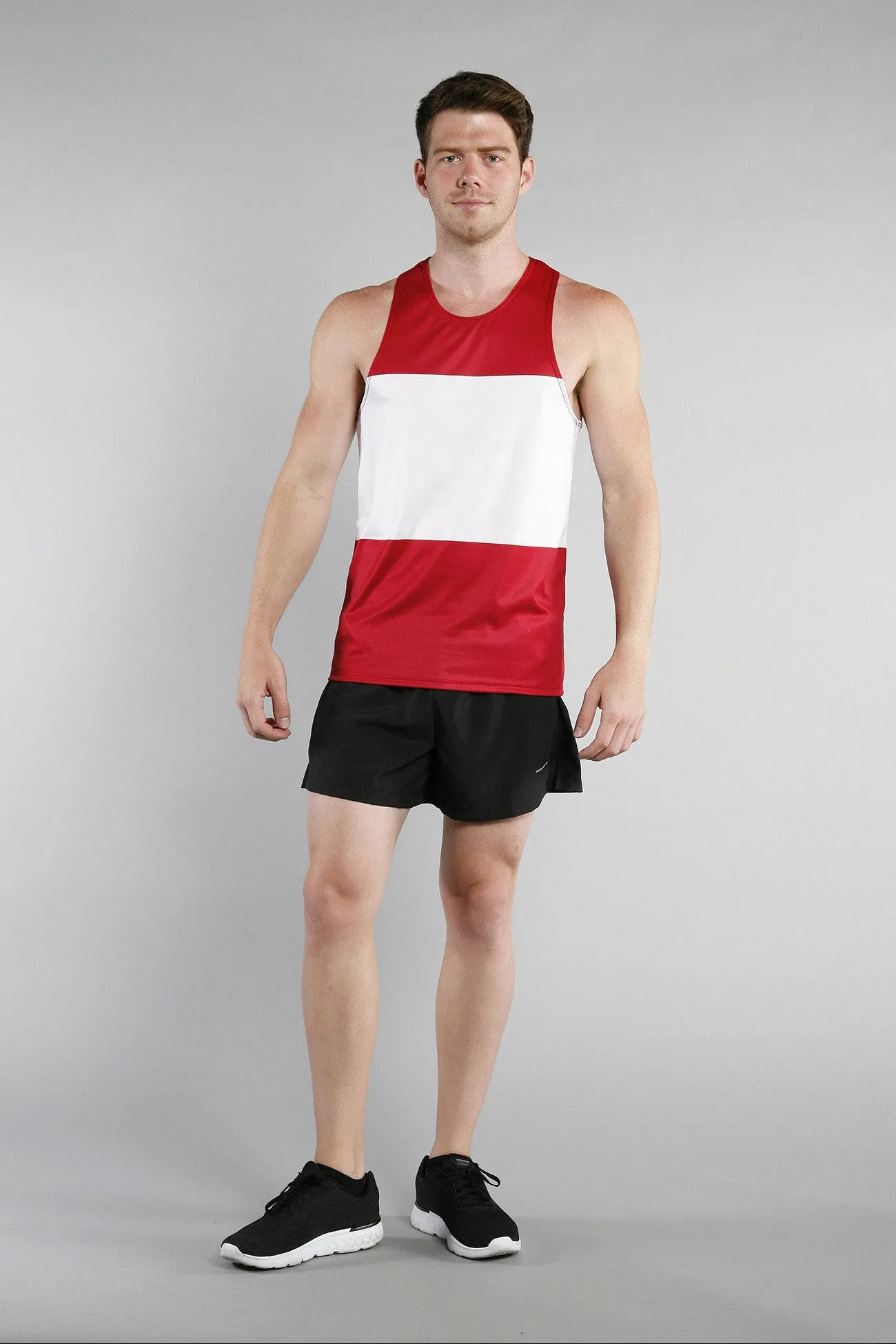 Men's Printed Singlet- Austria