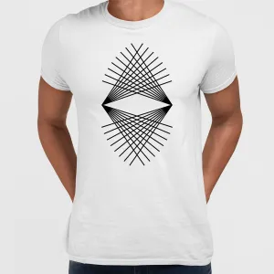 Modern Geometric Elements - Line Dots & Shapes Printed t-shirts Unisex Sample 12