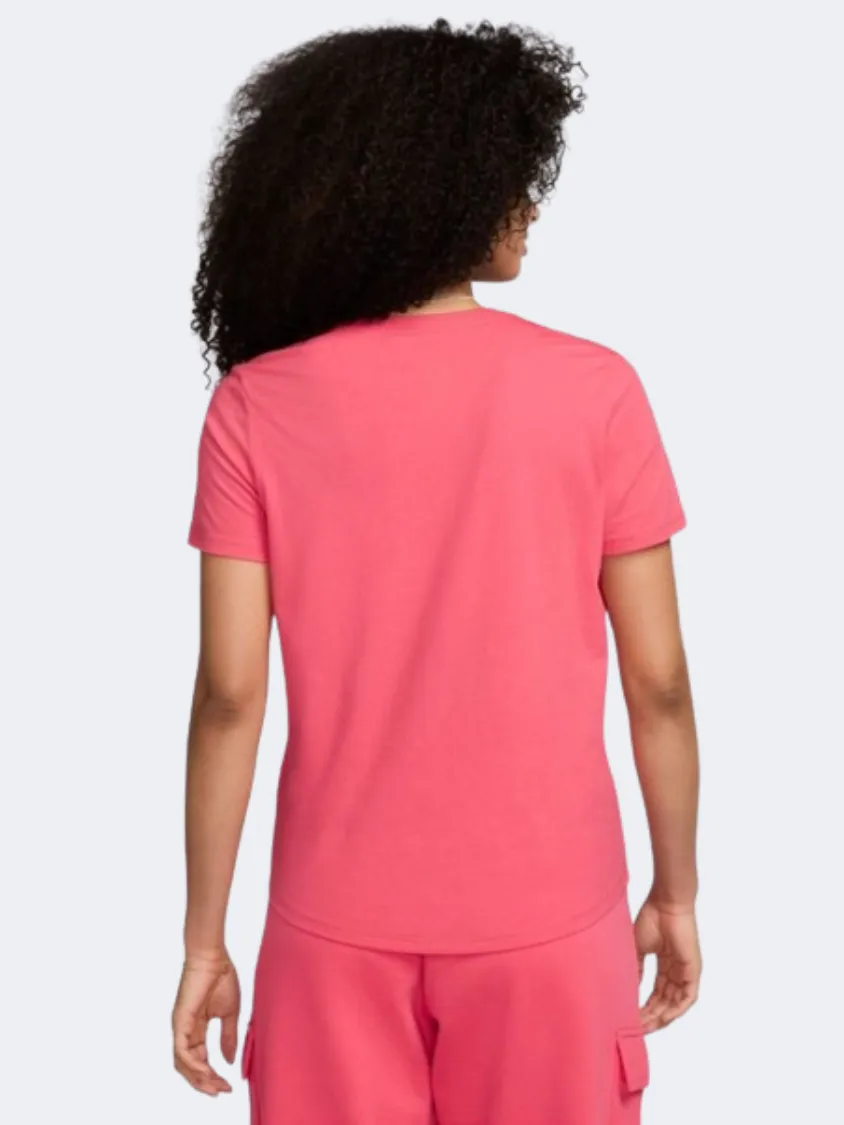 Nike Sportswear Club Women Lifestyle T-Shirt Aster Pink/White