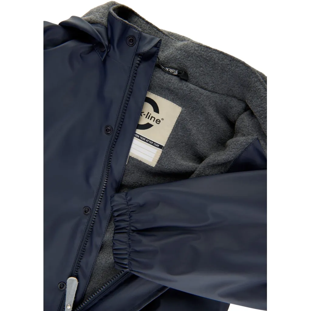 PU Rainwear Fleece Lining (overalls 74-104) - Blue Nights