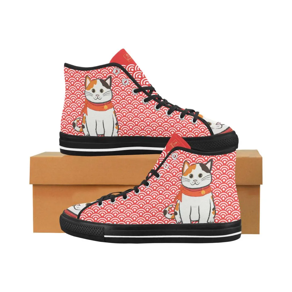 "Manekiko" - Beckoning Cat Equil High Tops - Womens