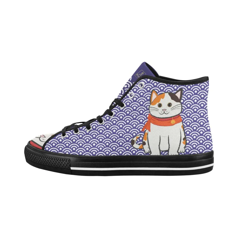 "Manekiko" - Beckoning Cat Equil High Tops - Womens