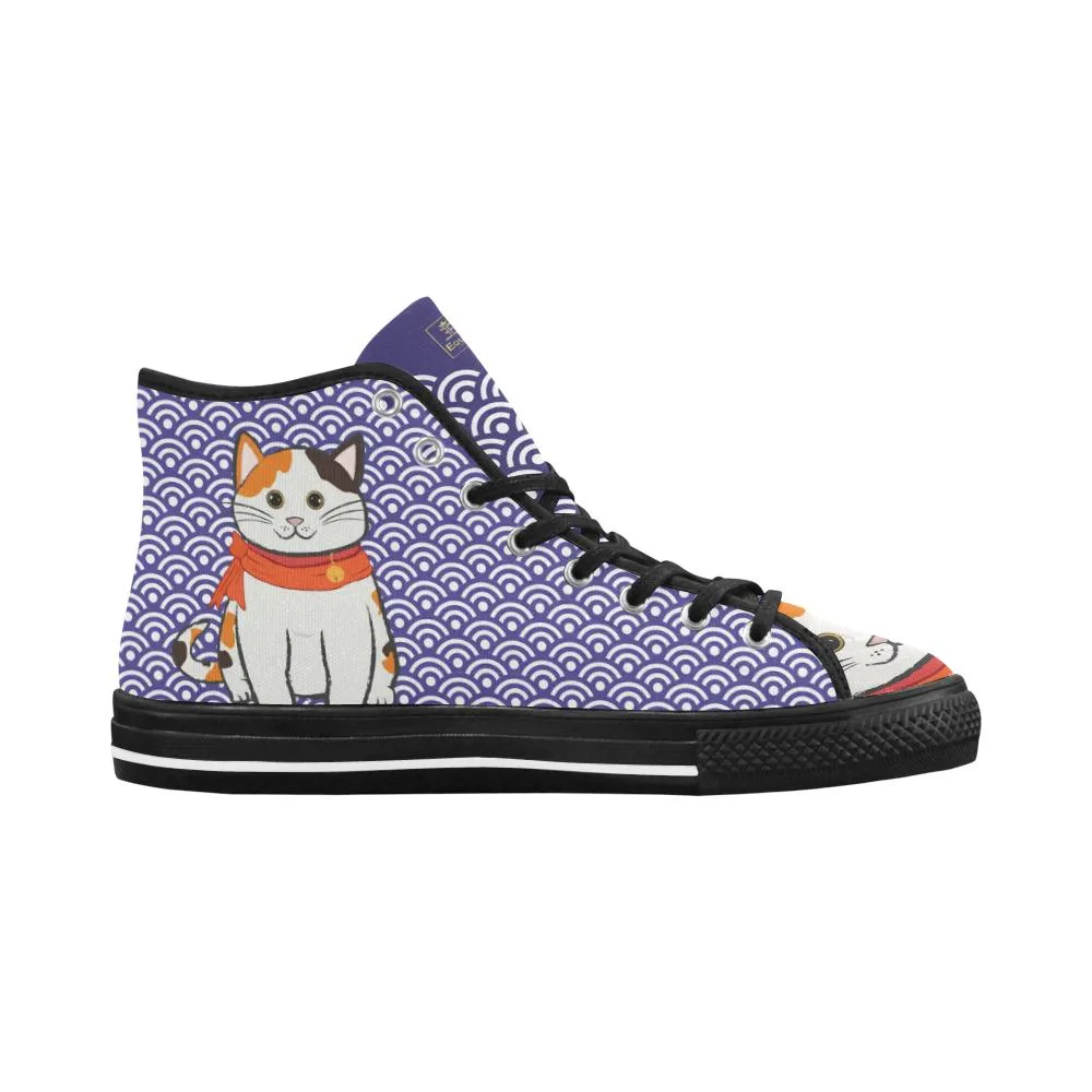 "Manekiko" - Beckoning Cat Equil High Tops - Womens