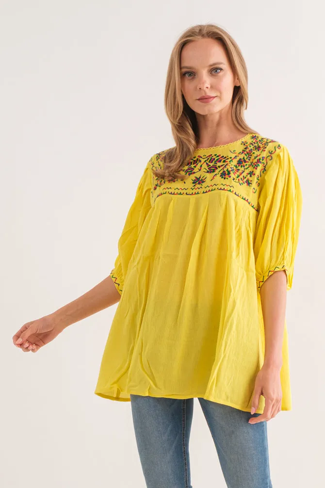 RAJ DARLENE LEMON TOP