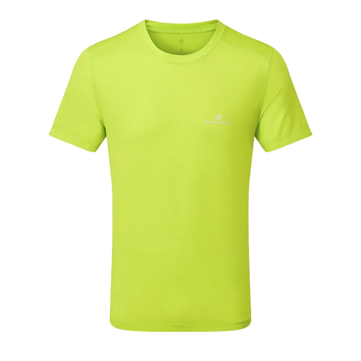 Ronhill Tech Short Sleeve Tee Mens | Acidlime/brightwhite