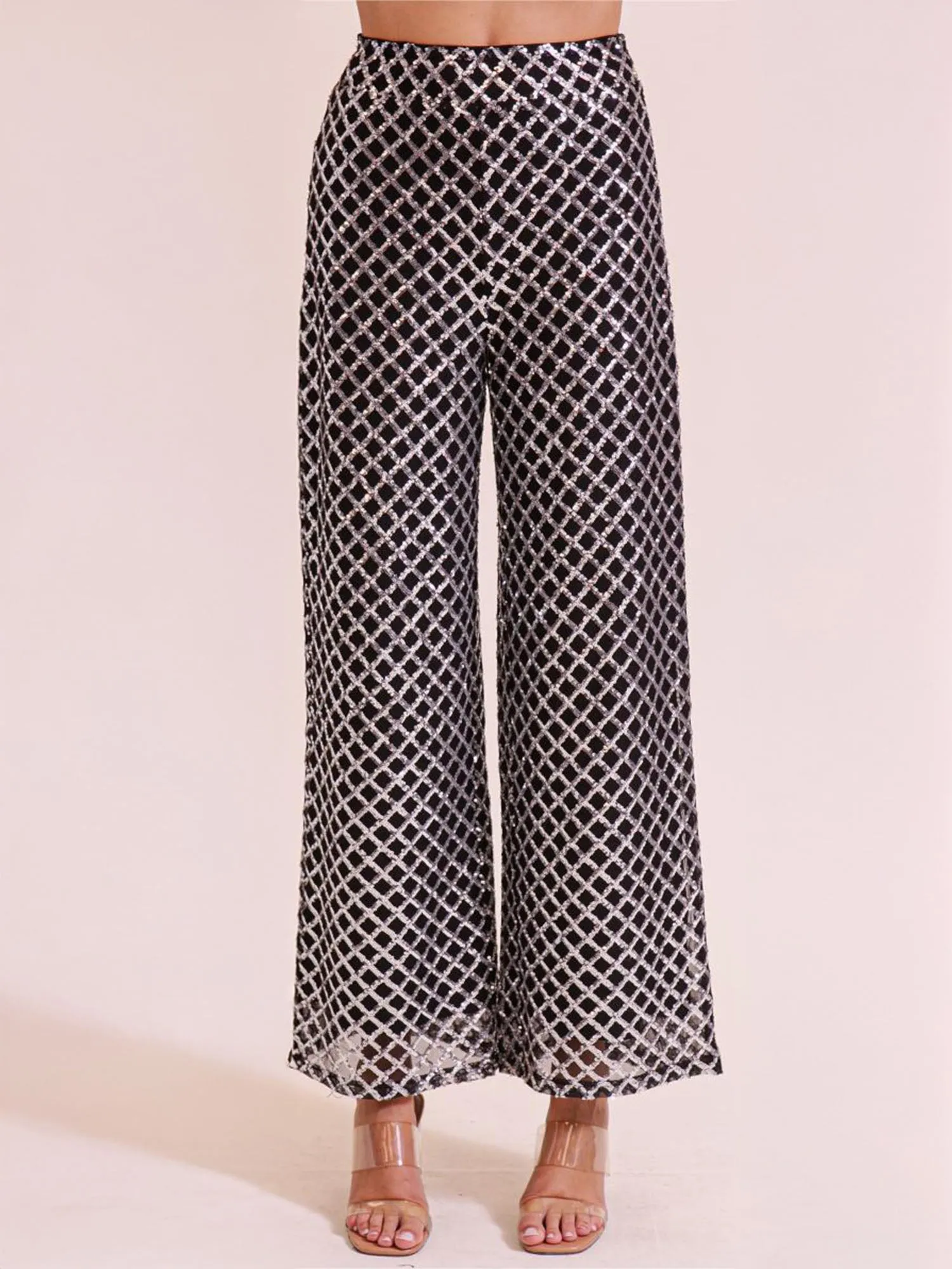 Sequin Wide Leg Pant