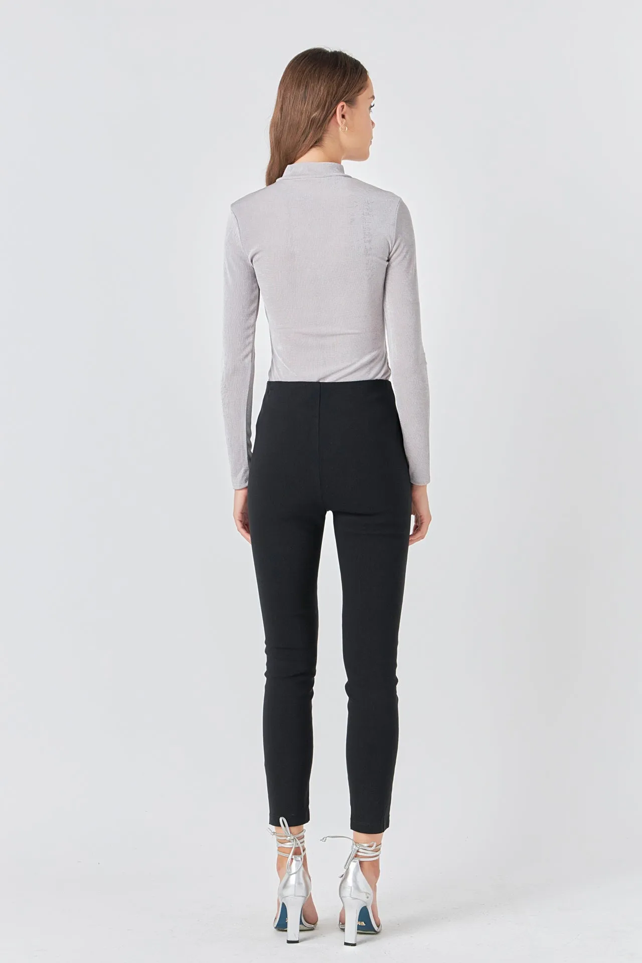 Sheen Stretch Long Sleeve Top