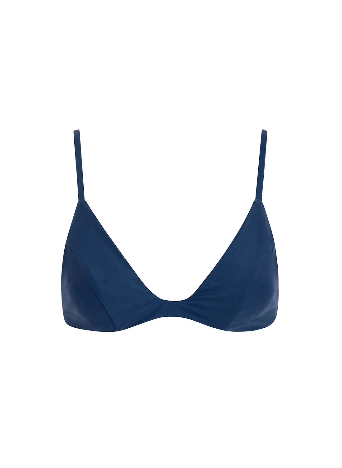 sustainable swimwear top kaya midnight blue