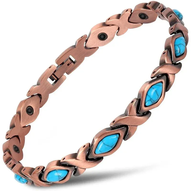 Trendy 4 Colors Weight Loss Energy Magnets Jewelry Slimming Bangle Bracelets Twisted Magnetic Therapy Bracelet Healthcare